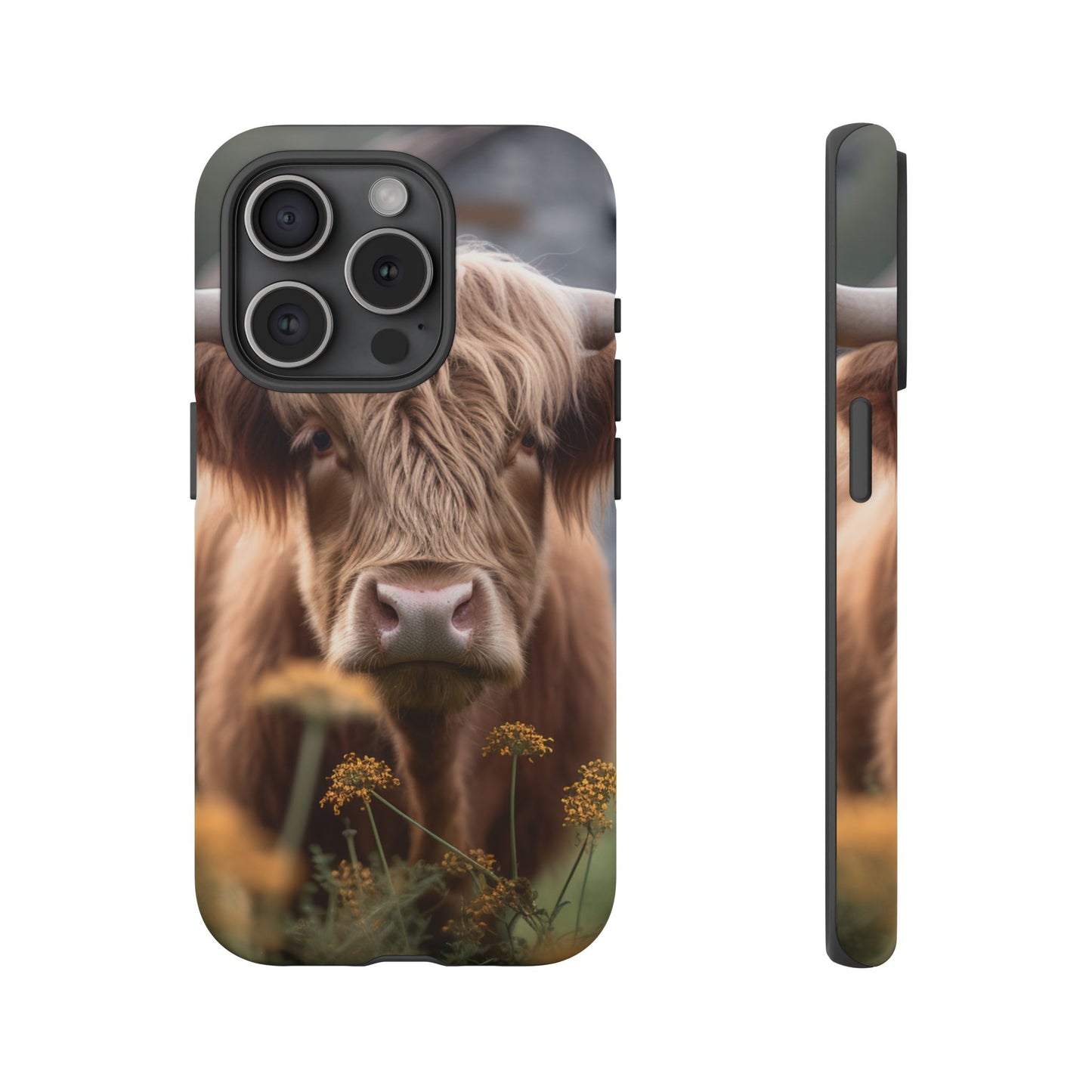 Highland Cow Phone Case | Custom Farmhouse | 10-foot Drop Protection