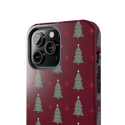 Retro Christmas Tree Pattern – iPhone Series Case