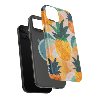 Tropical Pineapple MagSafe iPhone Case – Vibrant Fruit Design, Tough Dual-Layer Protection