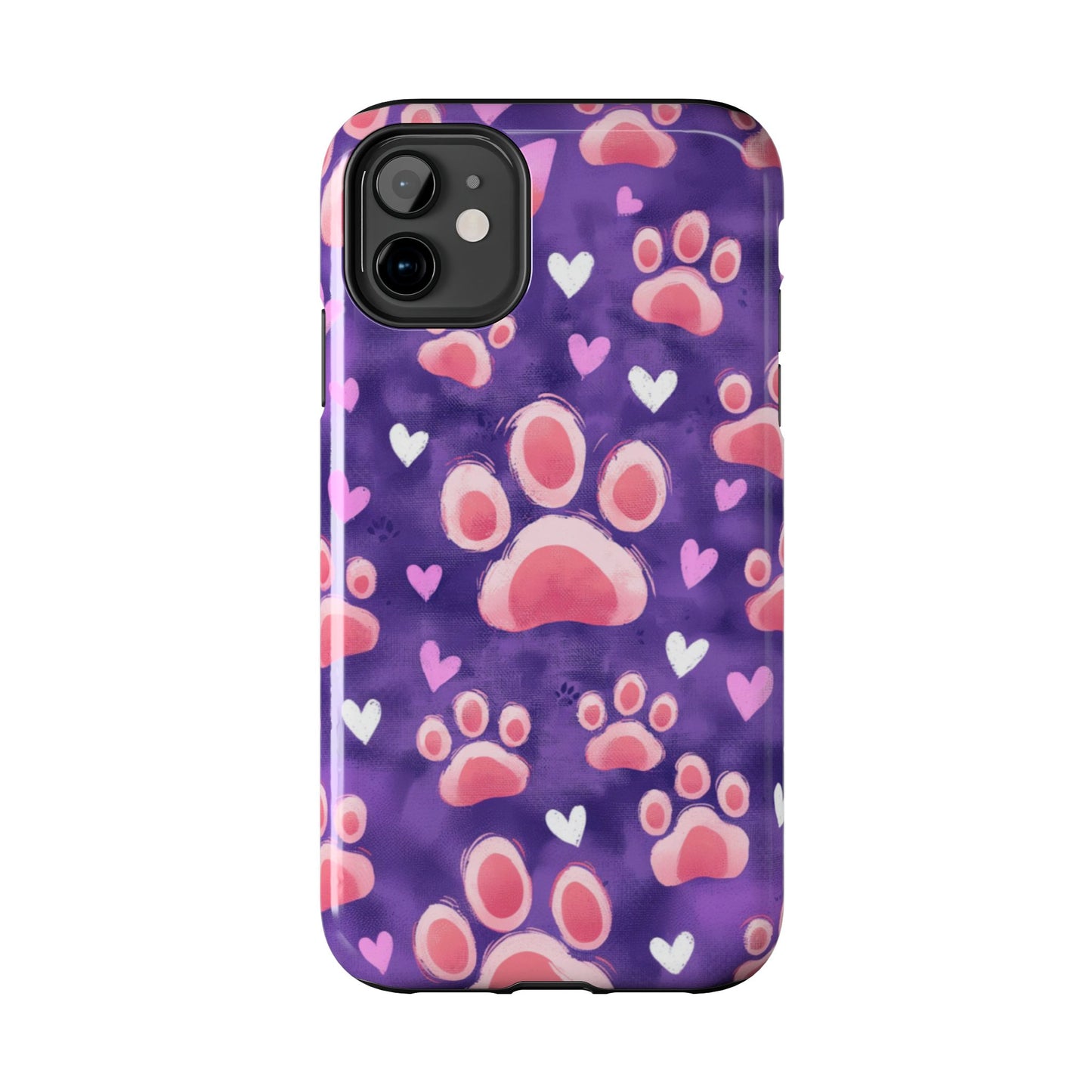 Bold Paw Print iPhone Case - Vibrant Pet-Themed Protective Cover