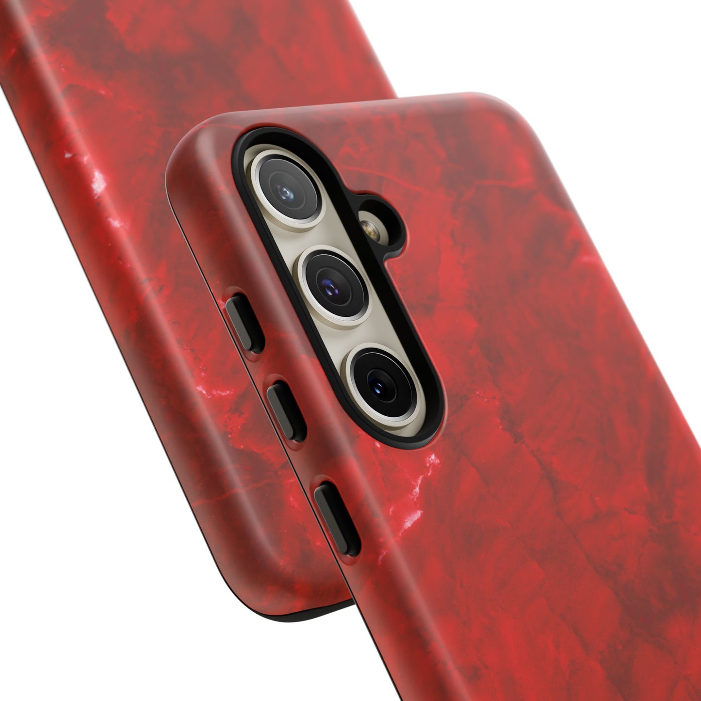 Bold Red Marble Samsung Galaxy Case – Luxe Modern Design with Vibrant Finish