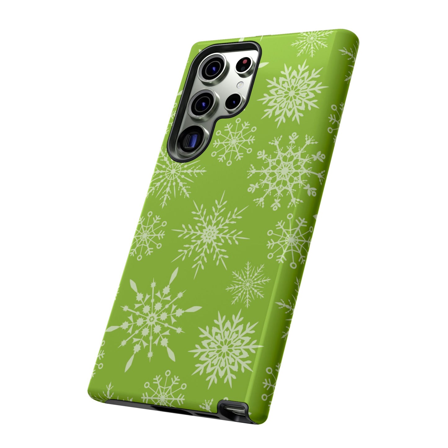 Green Snowflake Pattern – Samsung Galaxy Series Case