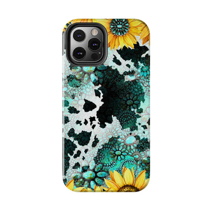 Boho Turquoise Sunflower Lace - iPhone Series Case