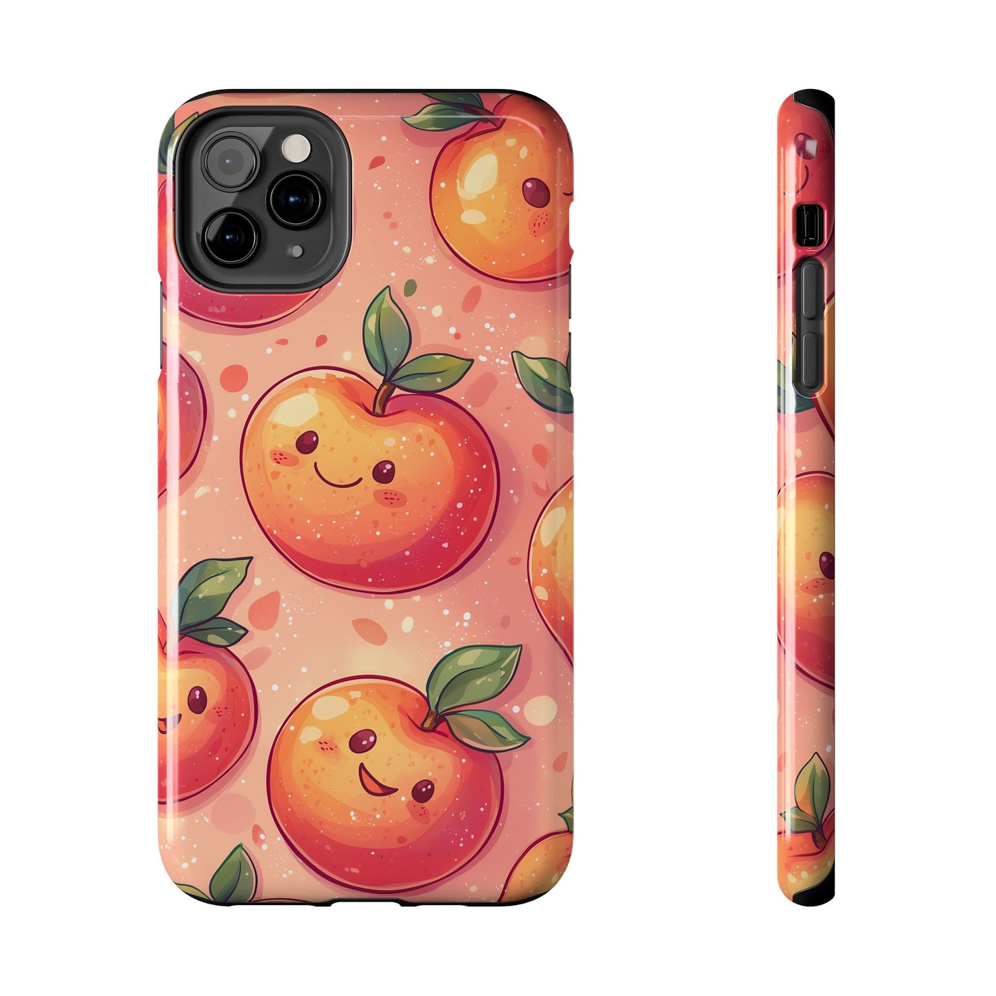 Cute Kawaii Peach iPhone Case – Durable Matte Finish, Slim & Lightweight Design - BOGO Cases