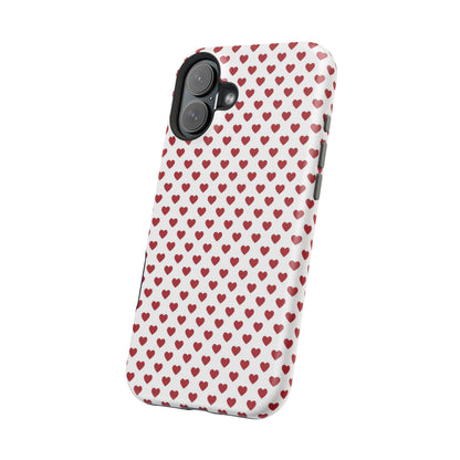 Red Hot Hearts MagSafe iPhone Case