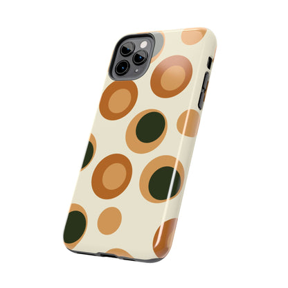 Retro Earthy Circles - iPhone Case