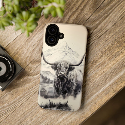 Highland Cow Western iPhone Case