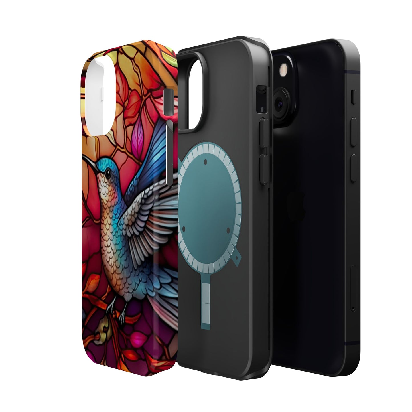 Radiant Multicolor Bird Artwork - MagSafe iPhone Case