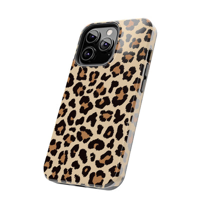 Wild Leopard Print Tough iPhone Case – Bold Animal Pattern Design with Dual-Layer Protection