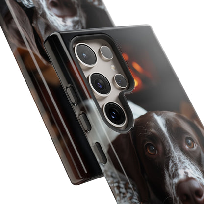 Relaxed German Shorthaired Pointer Samsung Galaxy Case – Rustic Charm Protective Cover