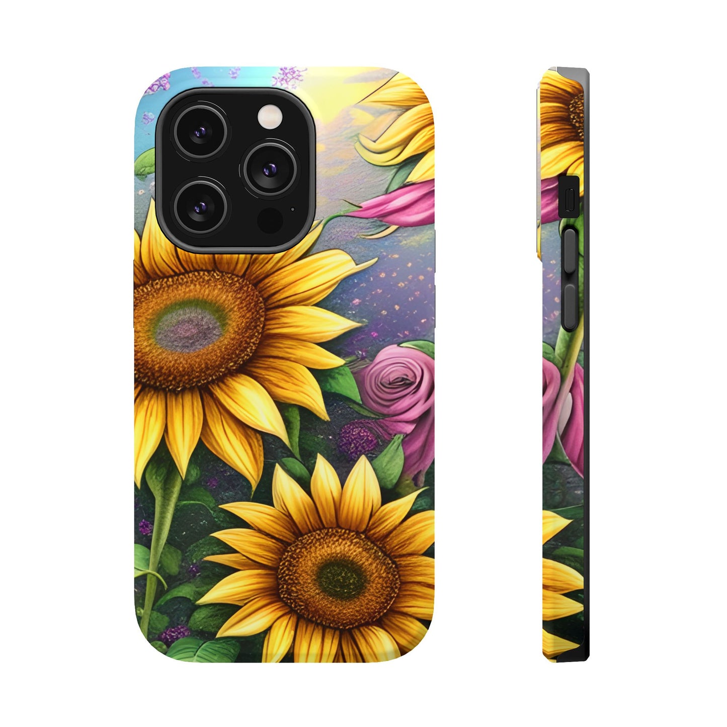 Whimsical Sunflower & Rose Garden - MagSafe iPhone Series Case