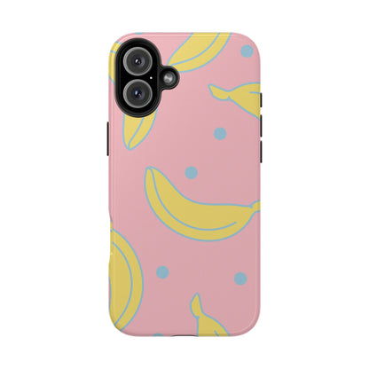 Pink Banana Pop iPhone Case – Cute Pastel Design with Fun Retro Vibe