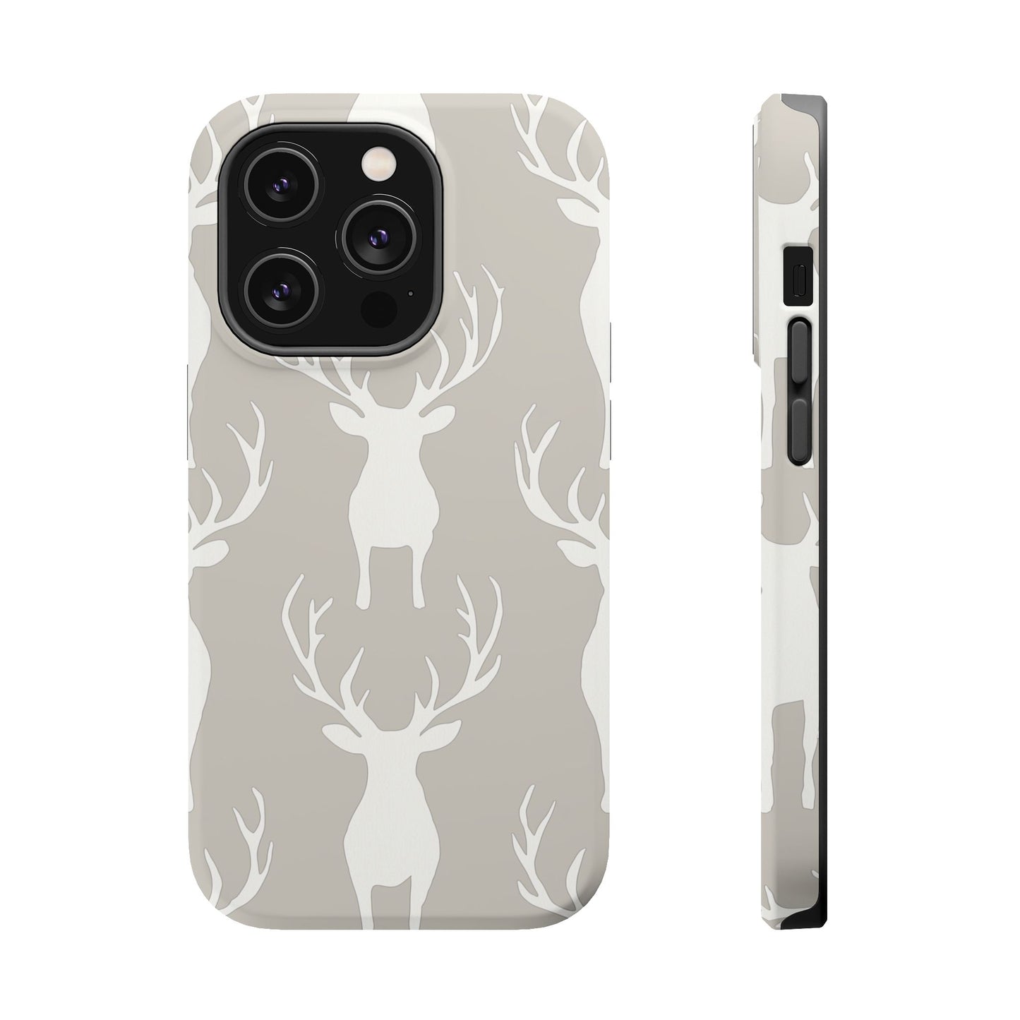 Minimalist Deer Silhouette MagSafe Pattern – iPhone Series Case