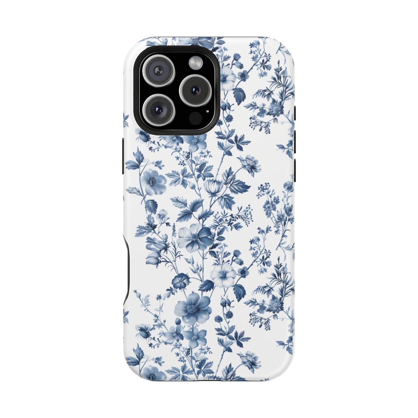 Enchanted Garden Blue Toile iPhone Case