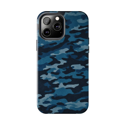 Dark Blue Camouflage – Stylish and Durable iPhone Case for Everyday Use