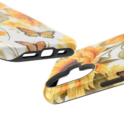 Sunflower & Butterfly Bliss - MagSafe iPhone Series Case