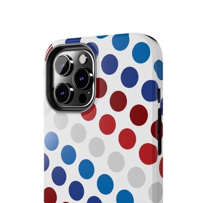 Patriotic Polka Dots - iPhone Case