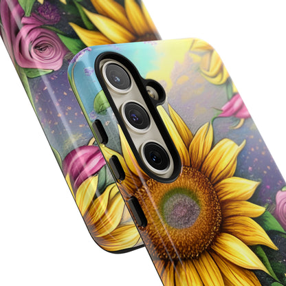 Whimsical Sunflower & Rose Garden - Samsung Galaxy Series Case