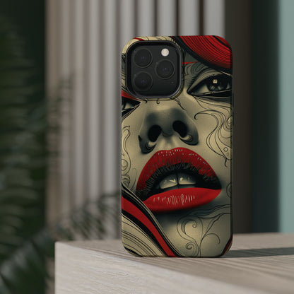 Bold Beauty Red Lips iPhone Case