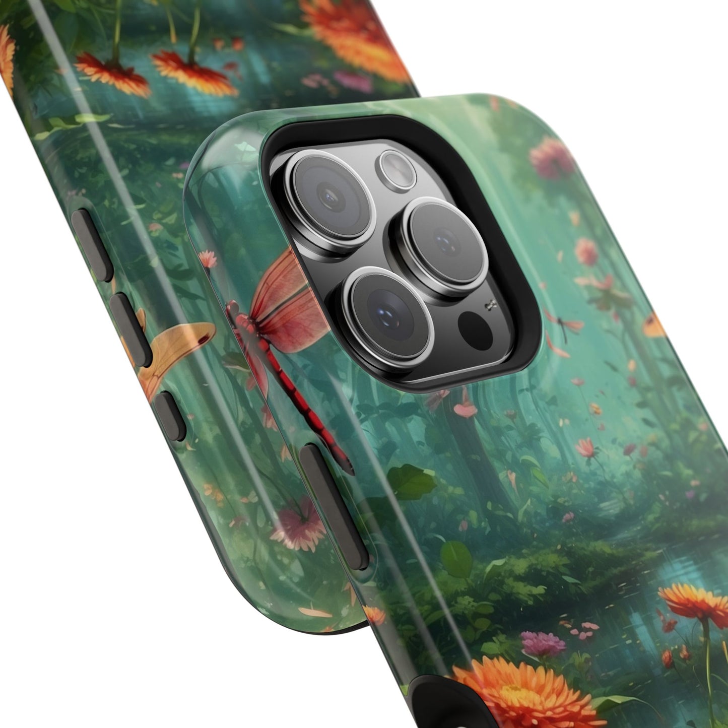 Enchanted Forest Dragonflies & Blossoms – MagSafe iPhone Series Case