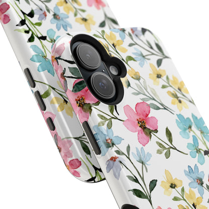 Watercolor Floral Bliss – MagSafe Case with Pastel Flower Design