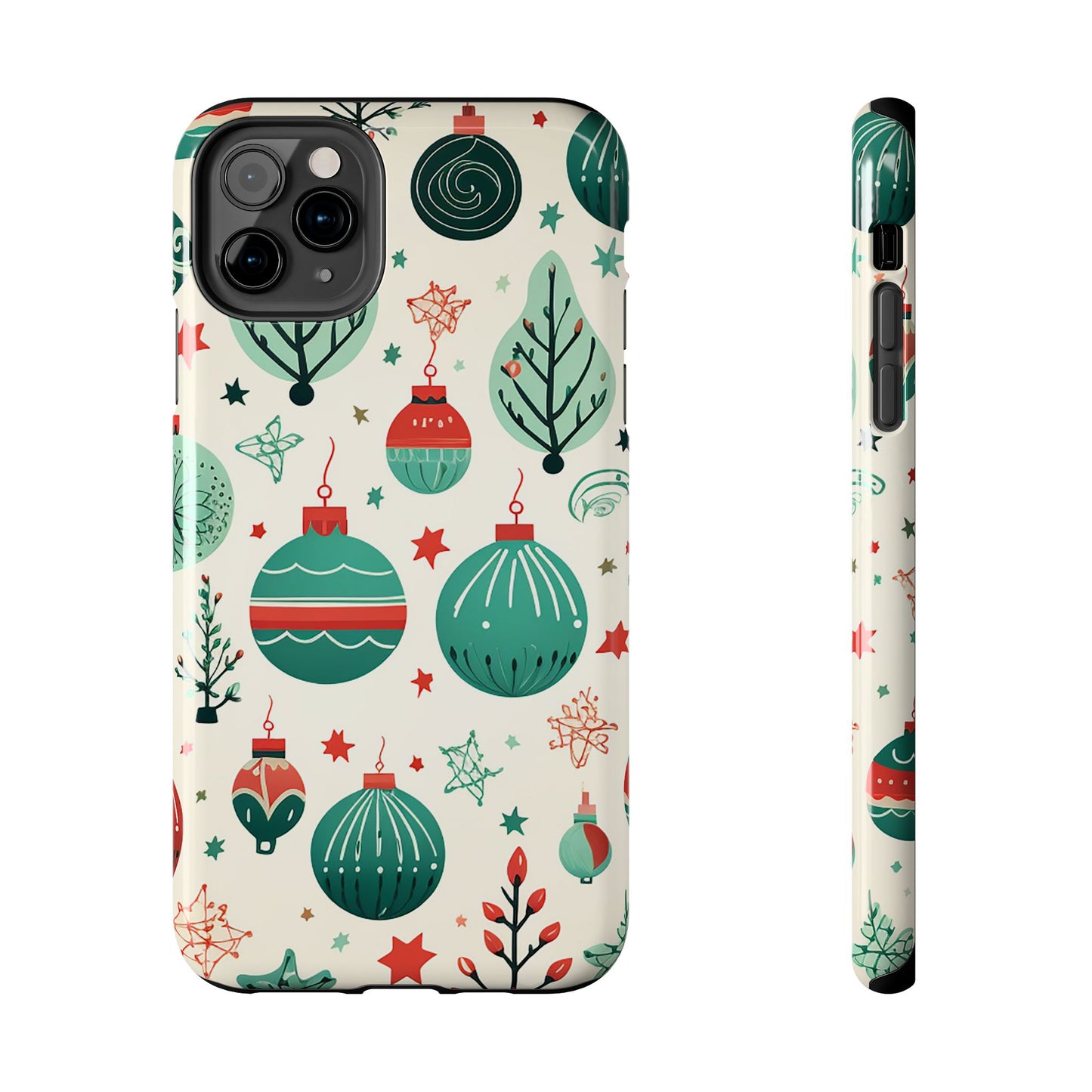 Vintage Christmas Ornaments Pattern – iPhone Series Case