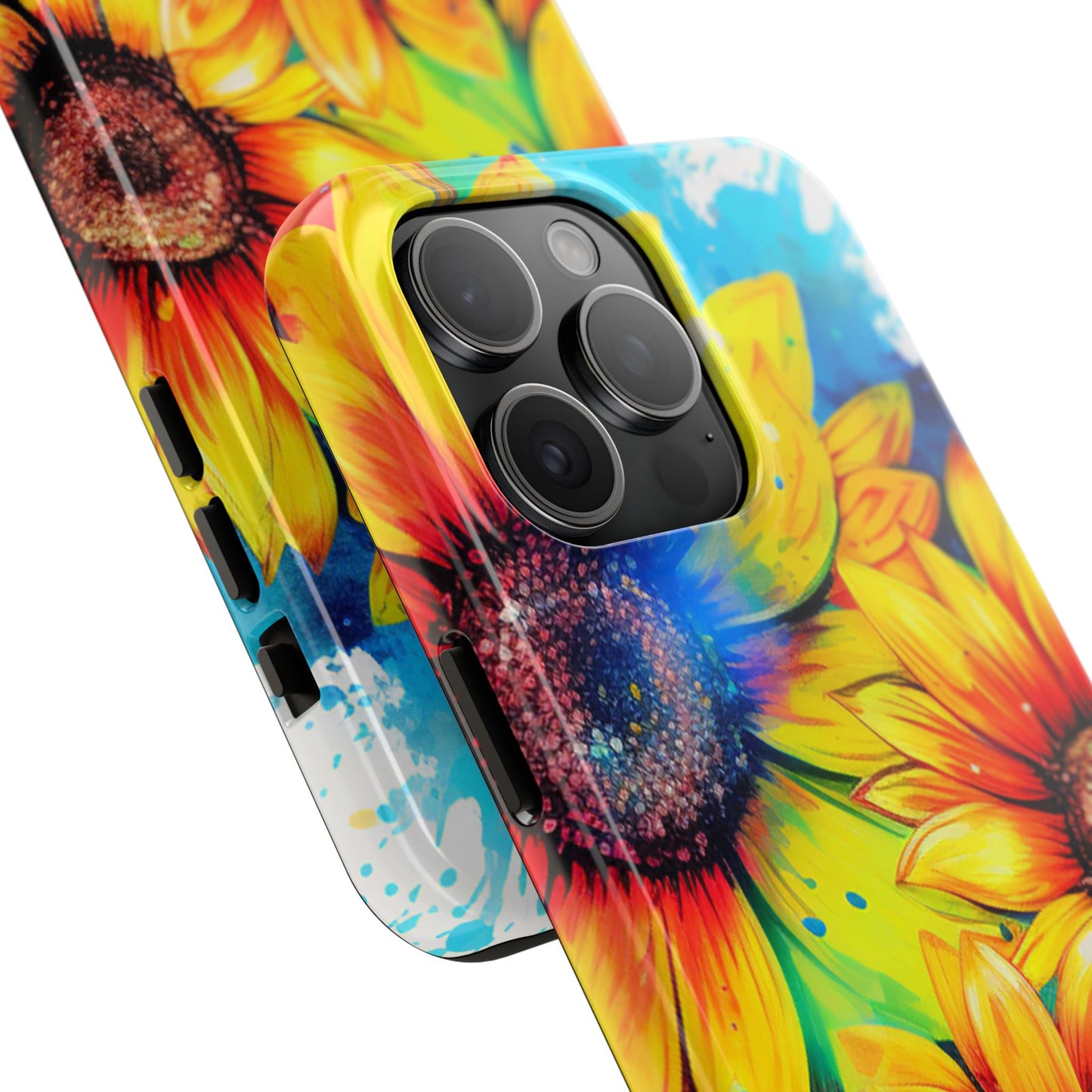 Vibrant Sunflower Splash - iPhone Series Case