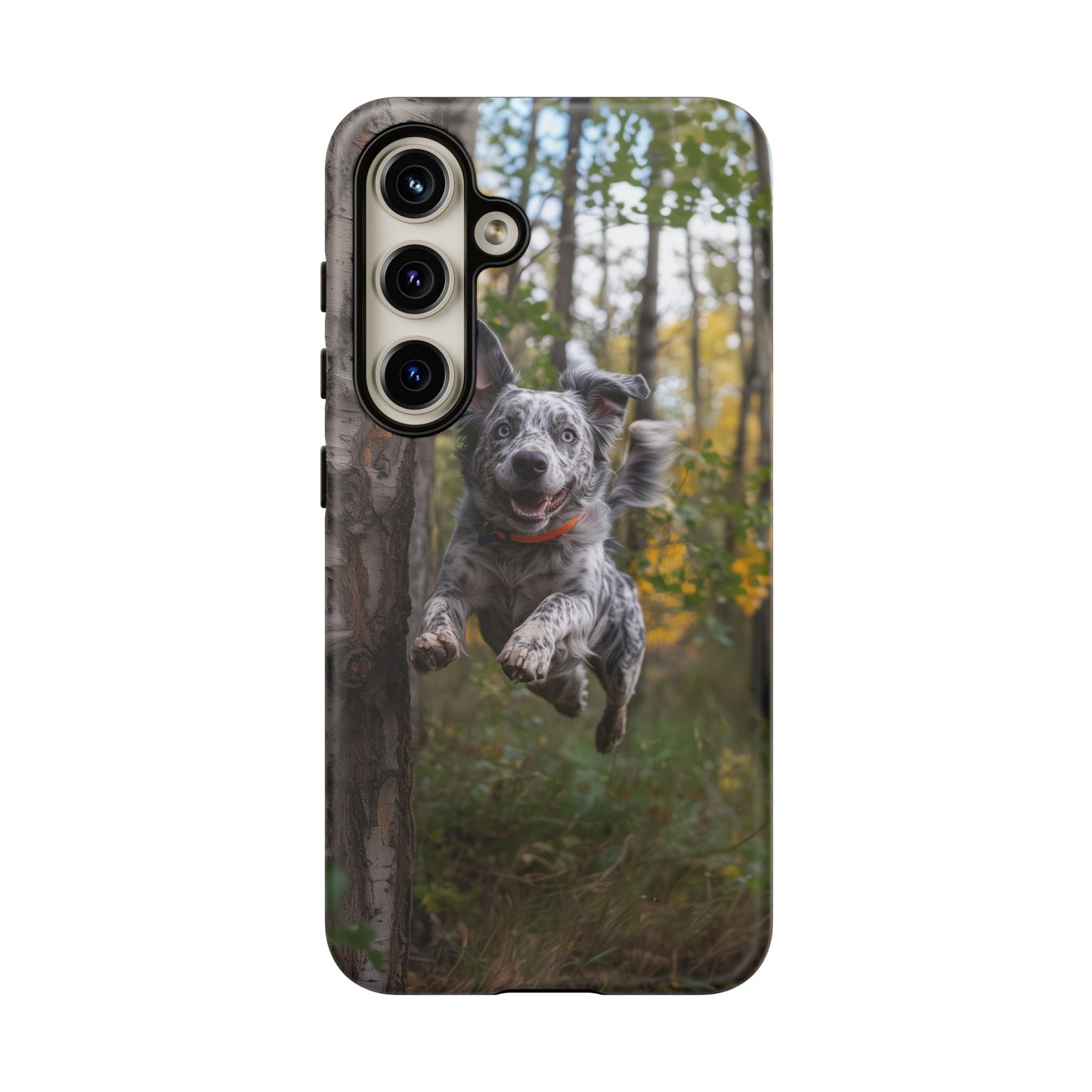 Happy Forest Dog iPhone Case – Nature-Inspired Protective Cover