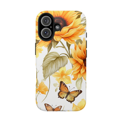 Sunflower & Butterfly Bliss - iPhone Series Case