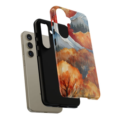 Autumn Mountain Forest Watercolor - Samsung Galaxy Case