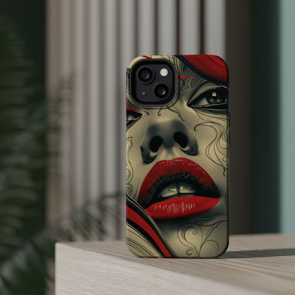 Bold Beauty Red Lips iPhone Case