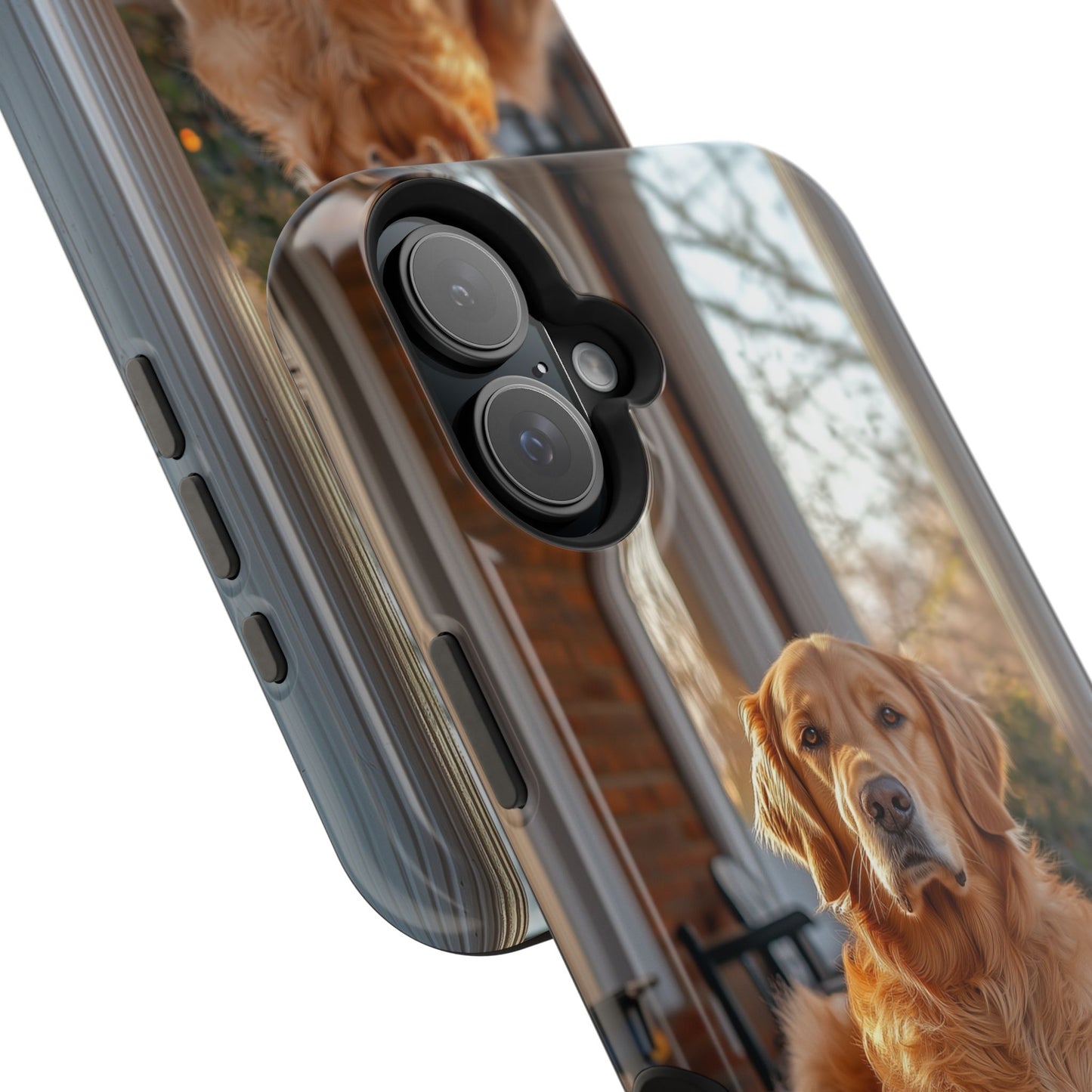 Golden Retriever on Porch - iPhone MagSafe Series Case