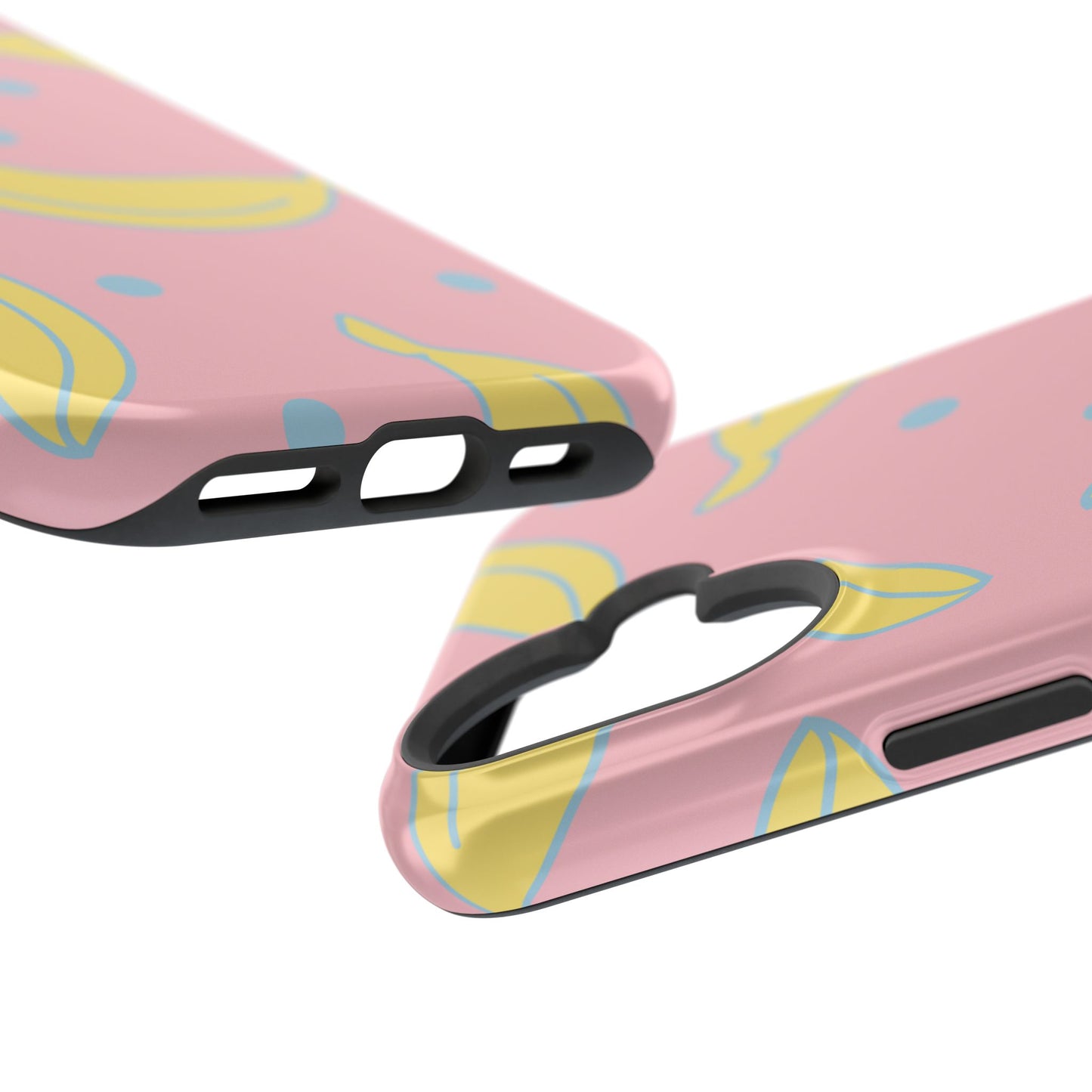 Pink Banana Pop MagSafe iPhone Case – Cute Pastel Design with Fun Retro Vibe