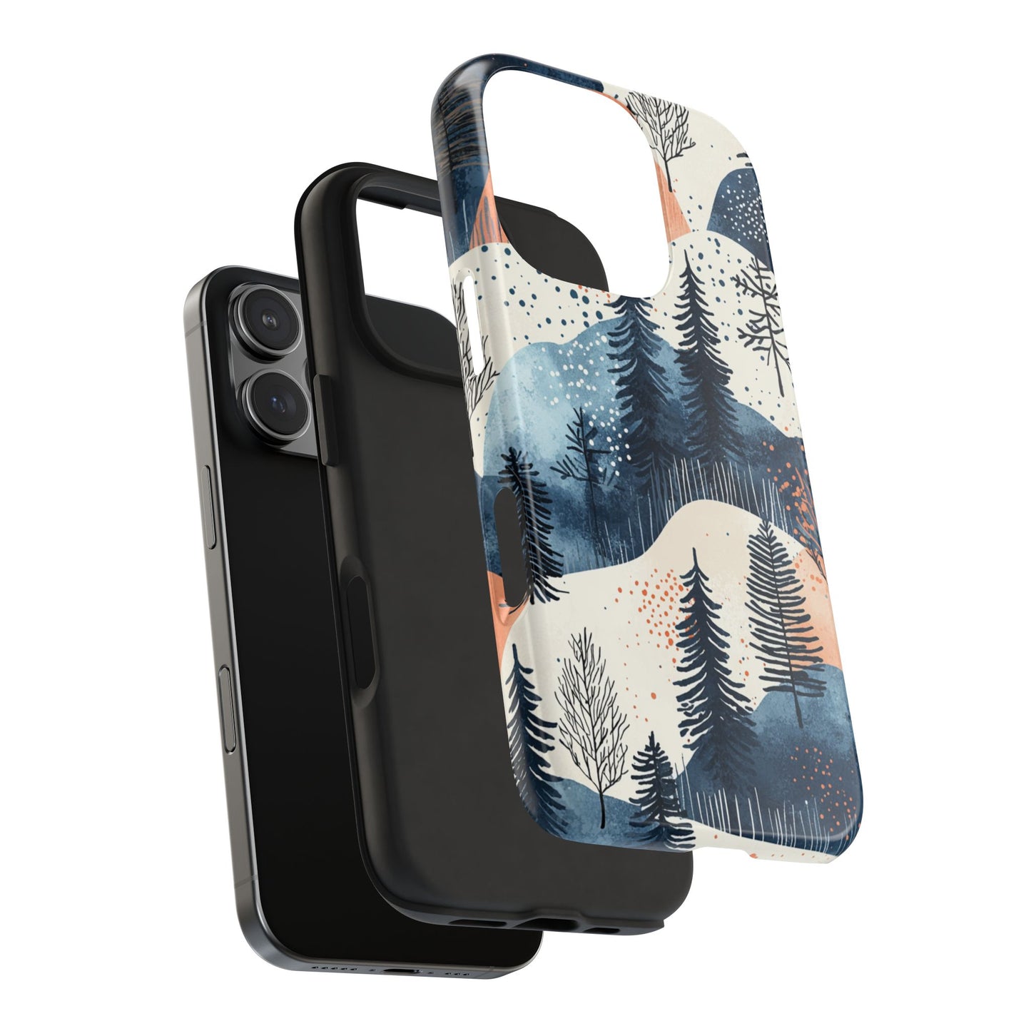 Winter Forest Samsung Galaxy Case | Watercolor Pine Trees