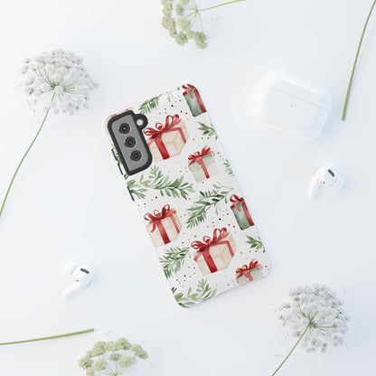 Watercolor Holiday Gifts & Greenery - Samsung Galaxy Series Case