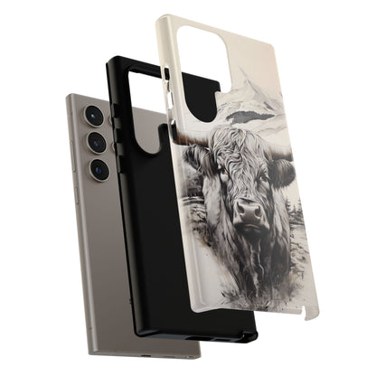 Western Highland Cow Case | Durable Farmhouse Design