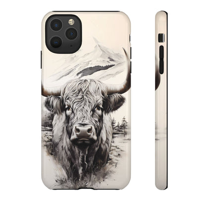 Western Highland Cow Case | Durable Farmhouse Design