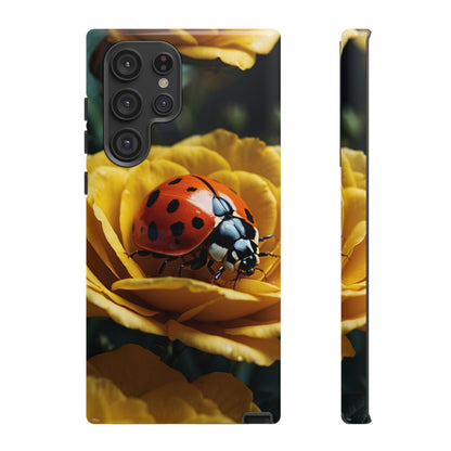 Samsung Galaxy Case: Ladybug on Yellow Petals