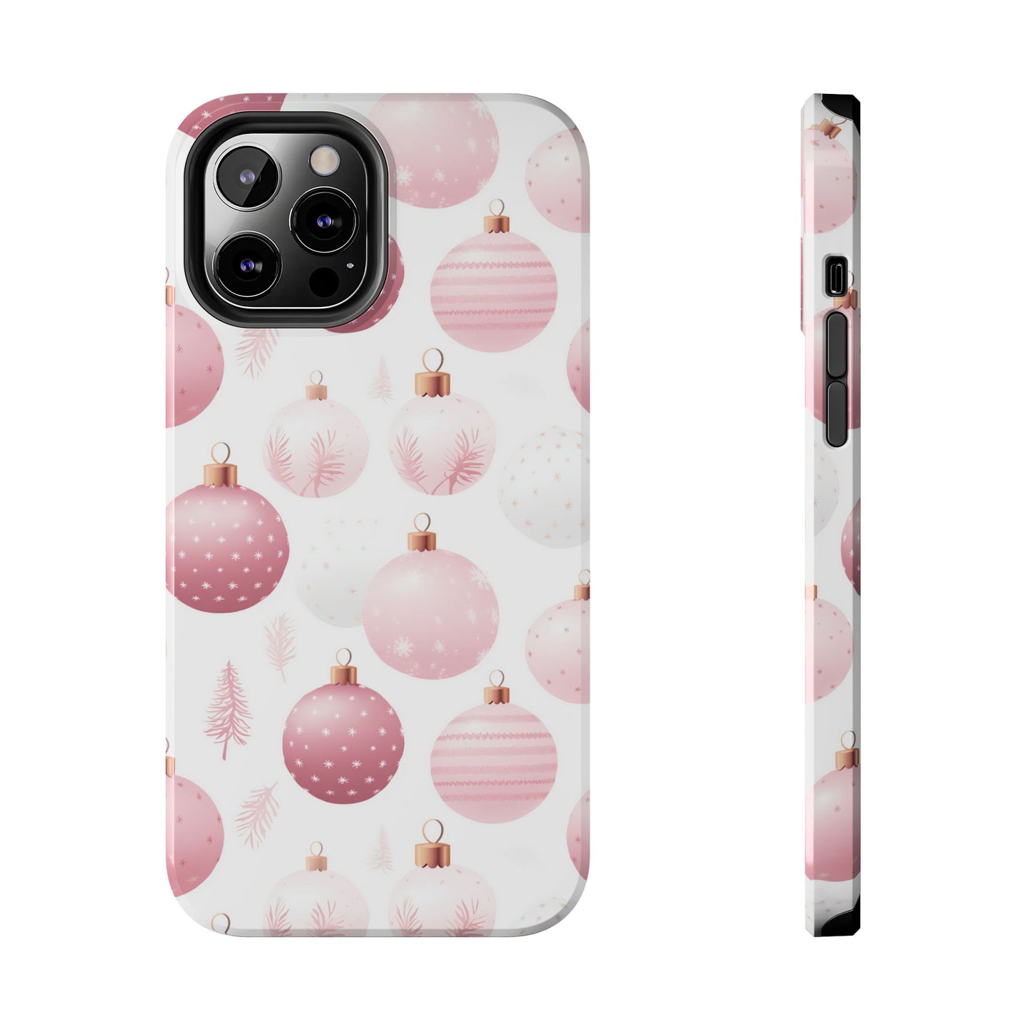 iPhone Case: Merry in Pink – Christmas Balls