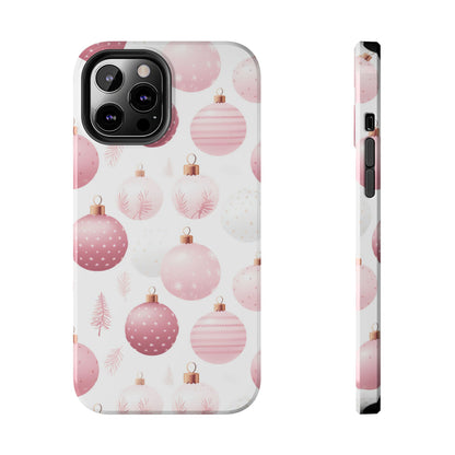 iPhone Case: Merry in Pink – Christmas Balls