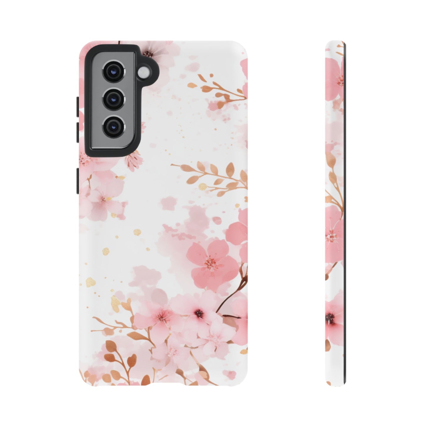 Soft Pink Cherry Blossom Samsung Galaxy Case – Elegant Floral Design