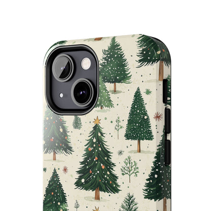 Festive Christmas Tree Forest Pattern – iPhone Series Case