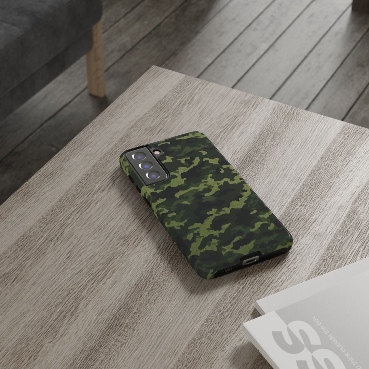 Dark Green Camouflage – Samsung Galaxy Case, Durable and Stylish