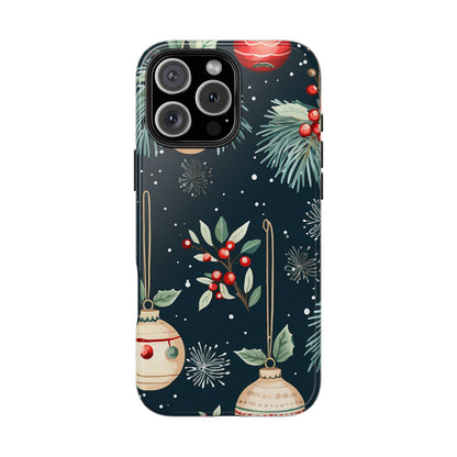 Elegant Christmas Ornaments and Pine - iPhone Series Case