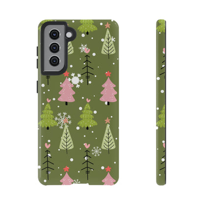 Whimsical Christmas Tree Pattern – Samsung Galaxy Series Case