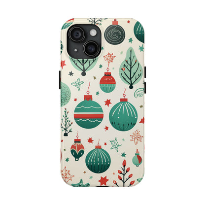 Vintage Christmas Ornaments Pattern – iPhone Series Case