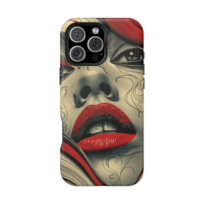 Bold Beauty Red Lips iPhone Case