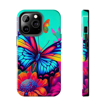 Vivid Butterfly & Floral Burst - iPhone Series Case