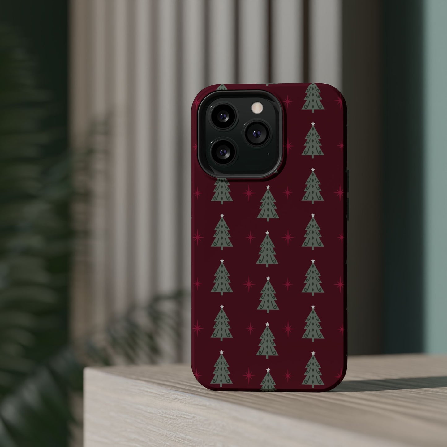 Retro Christmas Tree Pattern – MagSafe iPhone Series Case