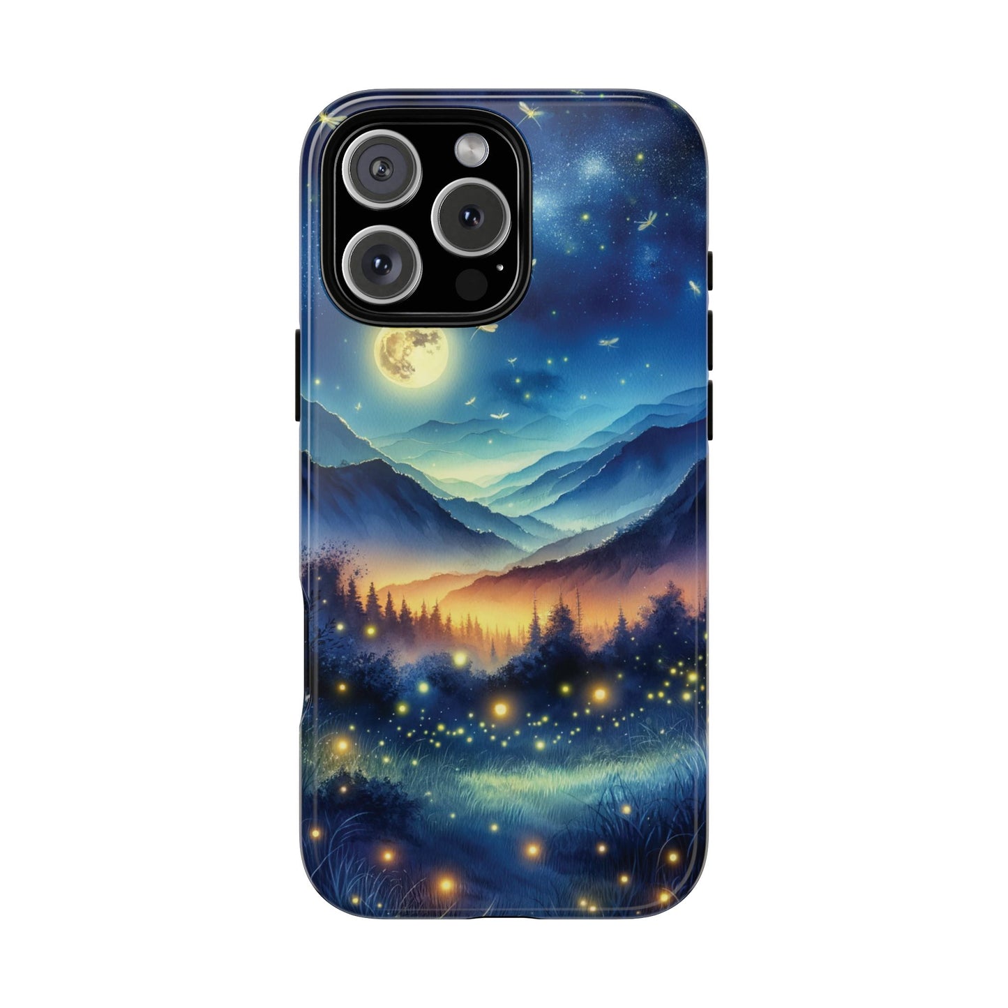 Cute Fireflies Phone Case - Lightning Bugs - Firefly Dancing In The Trees Phone Cover For iPhones 15, 14, 13, 12, 11, Samsung Galaxy Series! - BOGO Cases